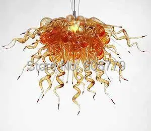 Best Free Shipping Italian Style Modern Blown Glass Hanging LED Chandelier