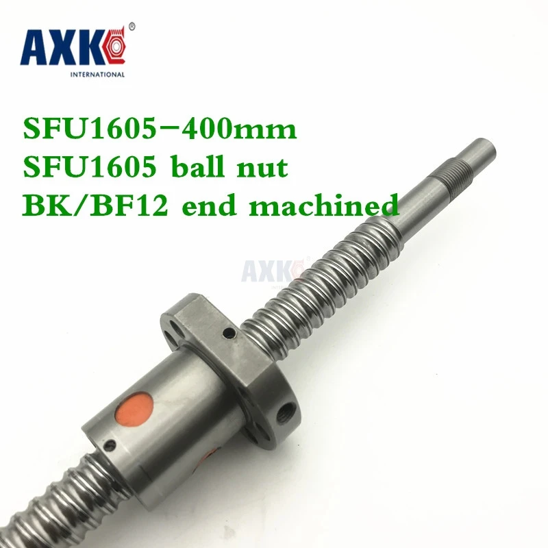 16 мм 1605 шариковый винт в рулоне C7 SFU1605 400 с одним фланец Одиночная шариковая гайка