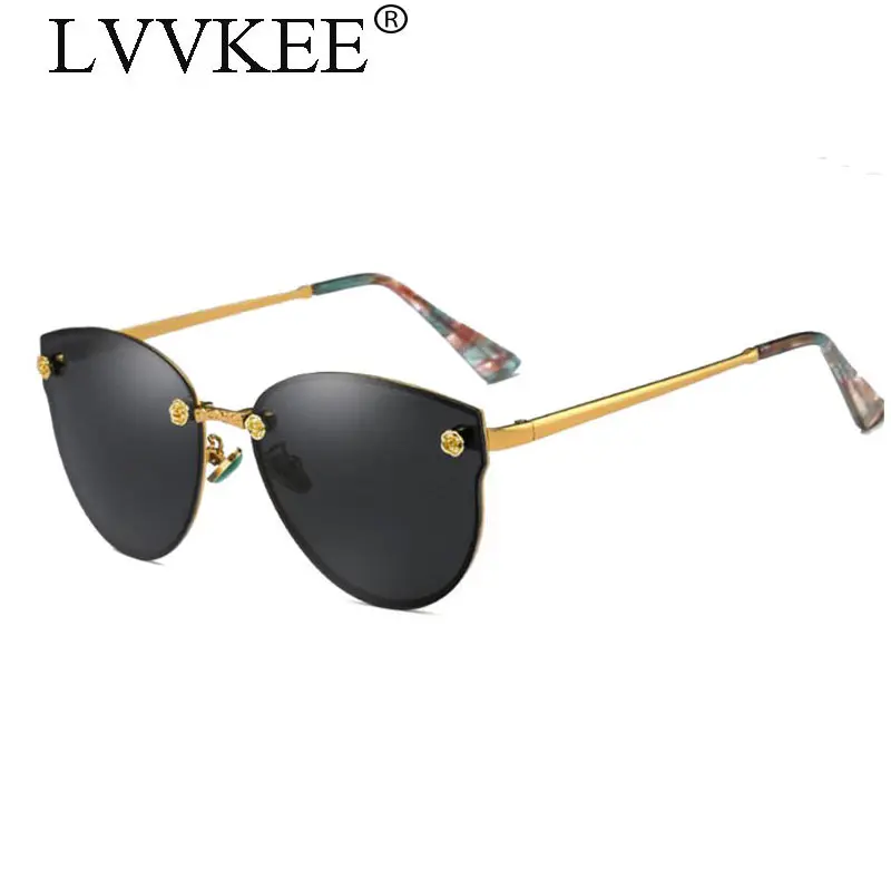 

reggaeon Brand Designer Polarized Sunglasses Women's Glasses Metal Frame oculos de sol Rimless Steampunk Glare Goggles Leisure