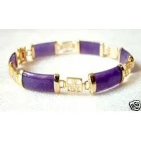 Jewellery Purple Jade bracelet / bangle-in Bangles from Jewelry