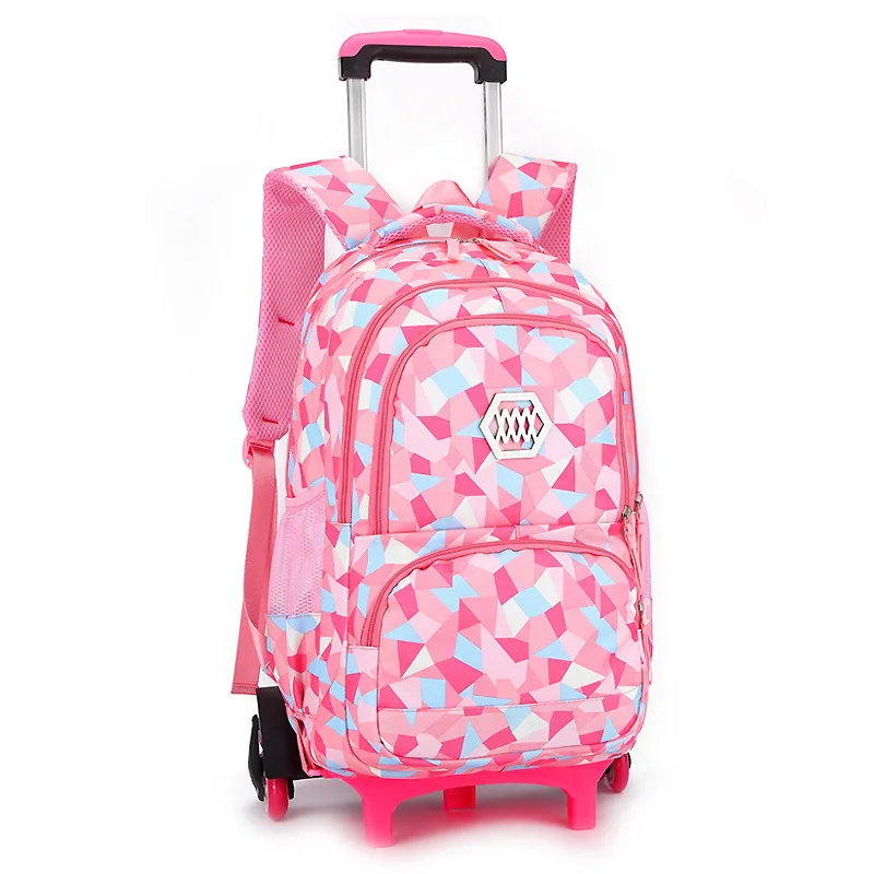 

Children Trolley Schoolbags for Boys&girls Orthopedic Wheels Climb Stair Bookbags Kids Removable Travel Mochila Escolar Infantil