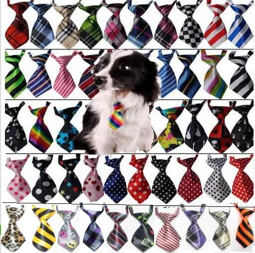 

50pc/lot Factory Sale Colorful Handmade Adjustable Pet Dog Ties Pet Bow Ties Cat Neck ties Dog Grooming Supplies 50 color PL02