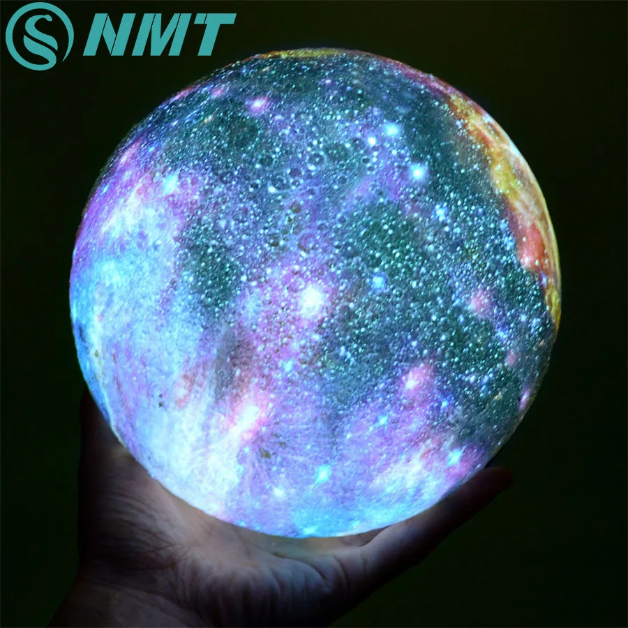 

Dropship New Arrival 15CM 3D Print Star Moon Lamp Colorful Change Touch Home Decor Creative Gift Usb Led Night Light Galaxy Lamp