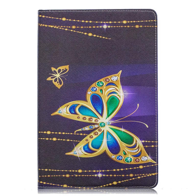 Wekays For Samsung Tab S5e 10.5 Cartoon Butterfly Leather Fundas Case For Samsung Galaxy Tab S5e 10.5 inch T720 T725 Cover Cases