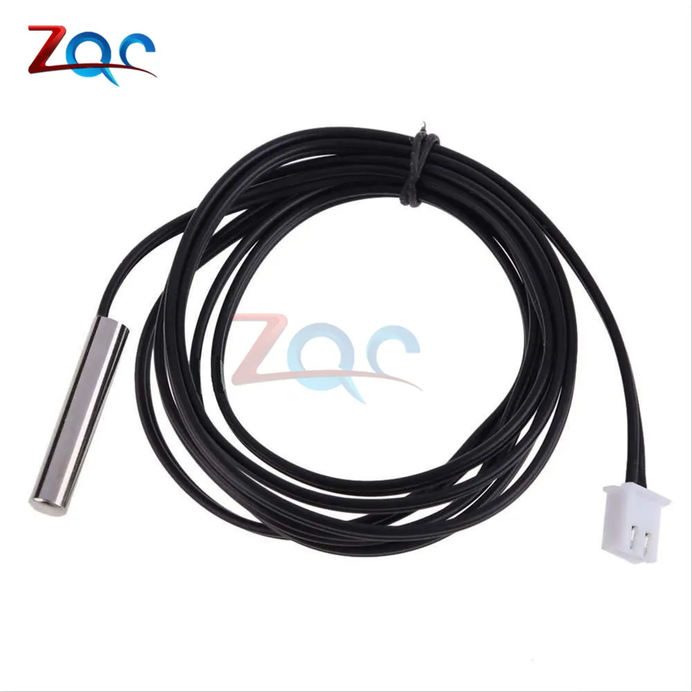 

2Pcs NTC Thermistor Accuracy Temperature Sensor 10K 1% 3950 Waterproof Probe Longth 1M