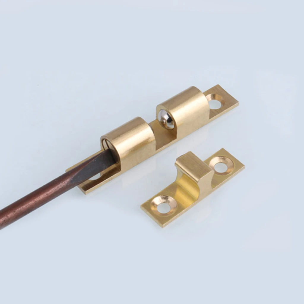 Copper Powerful Floor-mounted Magnetic Casting Brass Door Stopper Catch Cabinet Bookcase Guard Safety Protector
