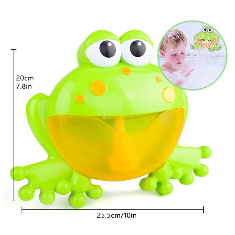 bubble making frog