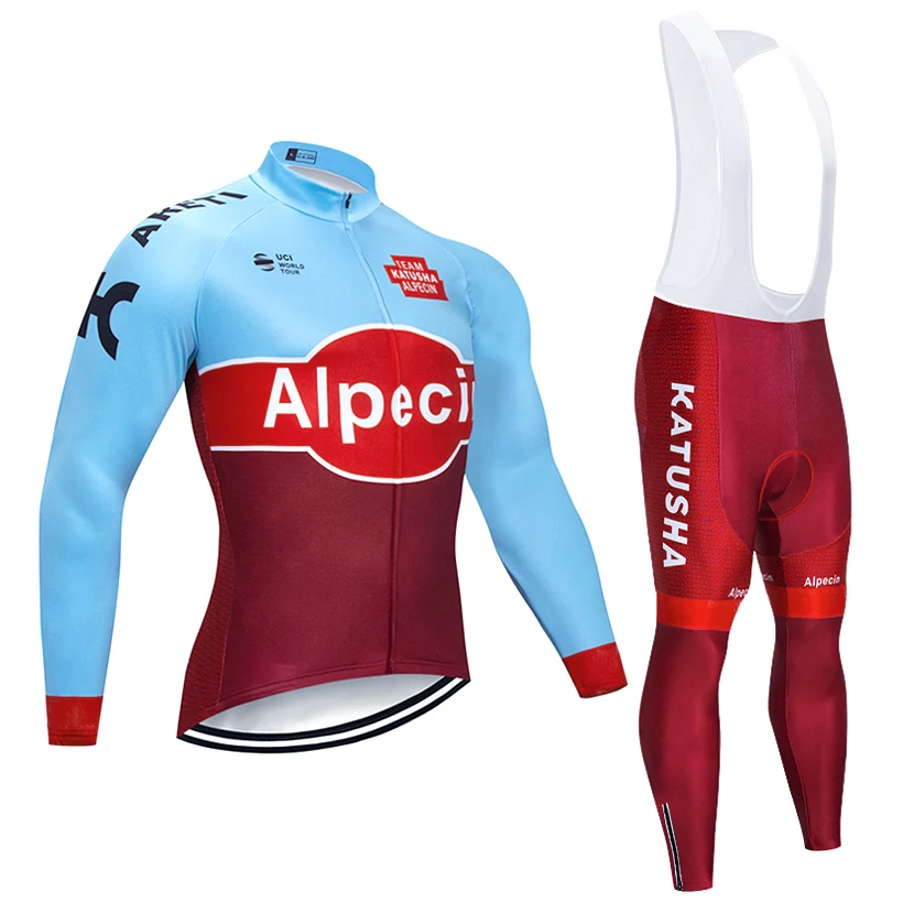 

Winter 2018 Team KATUSHA CYCLING jersey 9D gel pad bike shorts ropa ciclismo men windproof BICYCLE Maillot Culotte clothing set