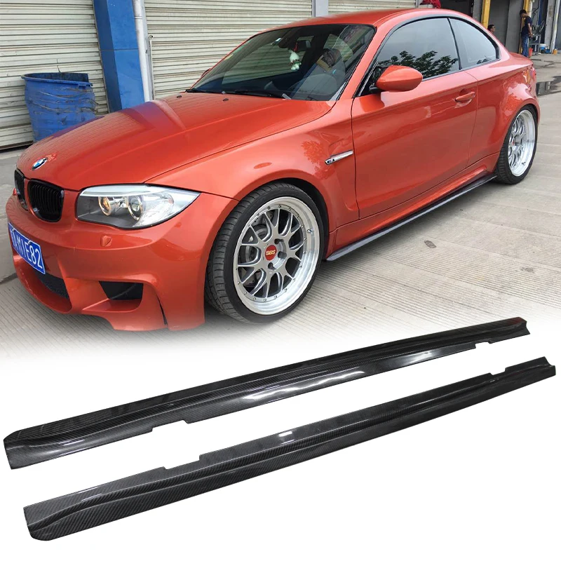

UHK For BMW 1 Series 1M E82 Carbon Fiber ASPEC Style Side Skirts Protector Diffuser Body Kit Exterior Parts Racing Car