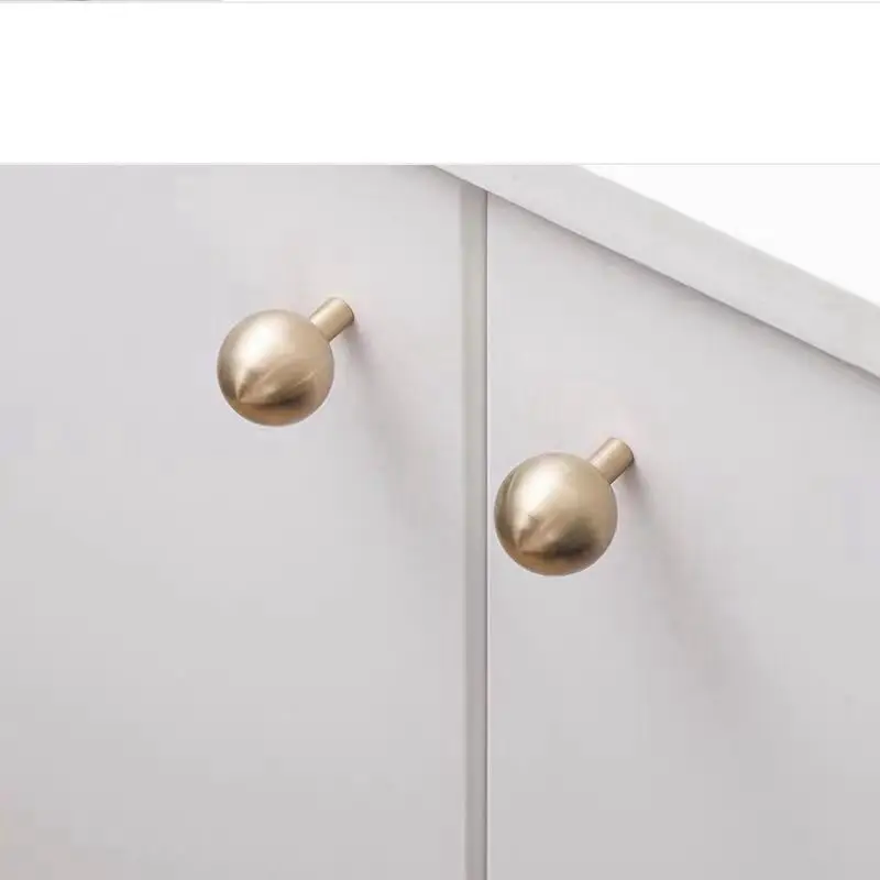 Furniture knobs Modern brushed brass kitchen drawer cabinet knobs gold cupboard dresser furniture pulls 1Pack