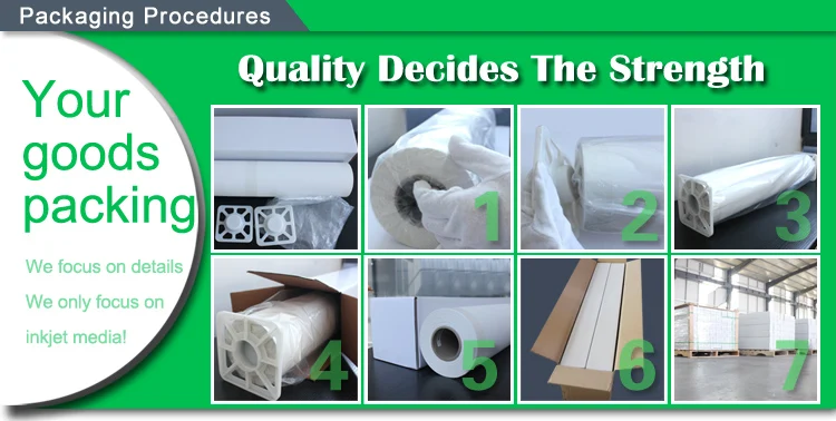 China manufacturer eco solvent inkjet printing matte PP film