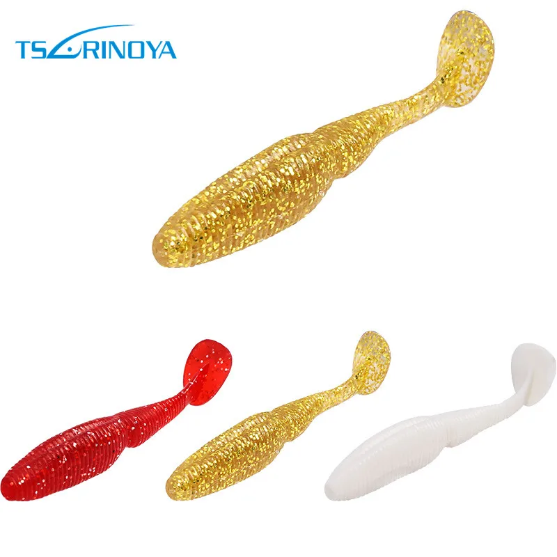 

6pcs/Pack Tsurinoya Big Size Soft Fishing Lure 100mm 10g Silicone Baits with Smell Suit for Sea Fishing R27 Lure Accessories