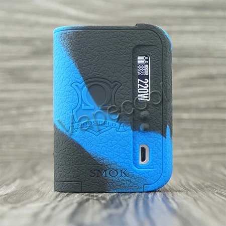 Smok osub king 220W силиконовый чехол или силиконовый чехол-накладка для Smoktech osub king 220W vape mod shield - Цвет: black blue