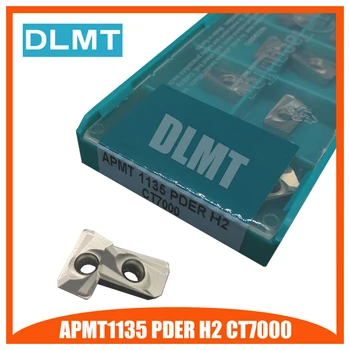 

APMT1135 PDER H2 CT7000 10PCS External Turning Tools Cermet Grade Carbide insert Lathe cutter Tool Tokarnyy turning insert