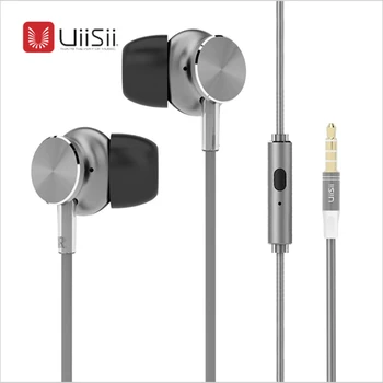 

UiiSii GT500 High Quality Earphones Subwoofer Super Bass DJ Sport Headset with MIC Luxury Metal 3.5mm for Sports Smartphone