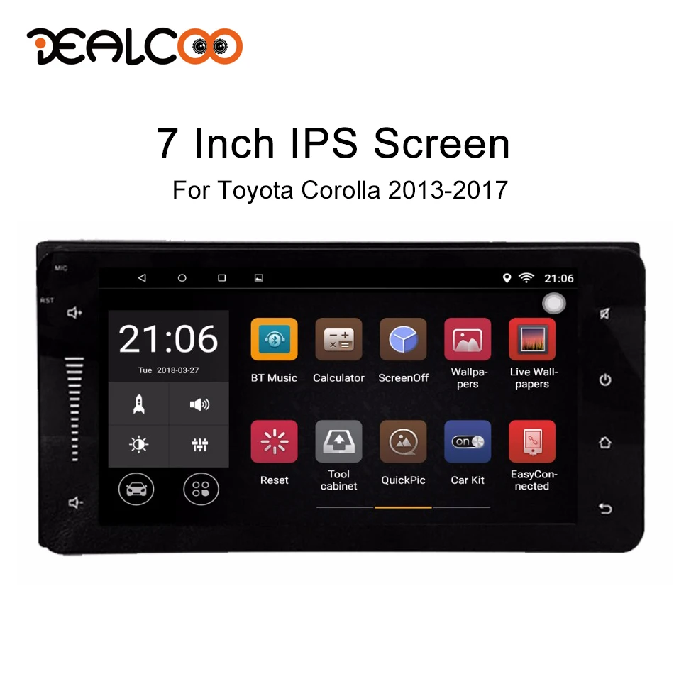 

Dealcoo 2 Din Car Radio GPS Android Autoradio 2 Din Android Car Radio 2din Android Central Multimedia for Toyota Corolla 2013-15