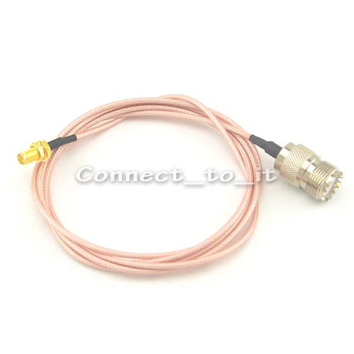 

1 Piece UHF Bulkhead Female Jack to SMA Female Jack Connector RG316 1.5M Cable