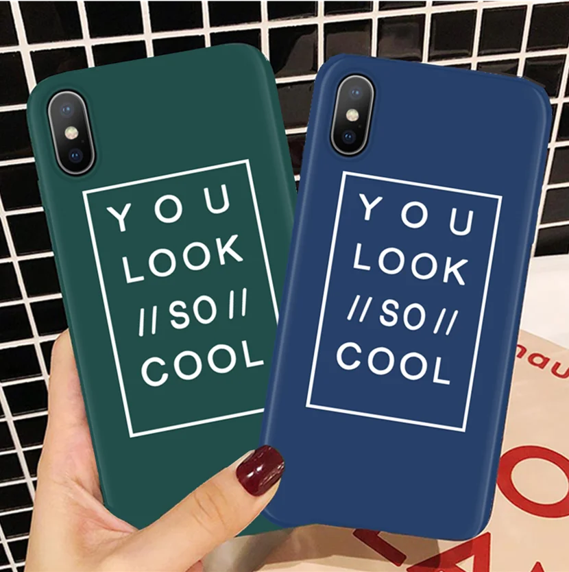 

Fashion Quotes Cover For iPhone 7 Plus 8 Apple 10 Fundas For iPhone 6 6s Plus Coque For iPhone X Xs Max XR 7plus TPU Case
