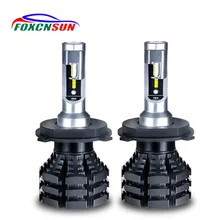 

2Pcs 6000K 4300K 2200K 8000K 10000K 10000LM 1860 Chip H3 H4 LED H7 Car Headlight 50W H1 H11 H15 12V 9004 9007 9012 PSX24 PSX26