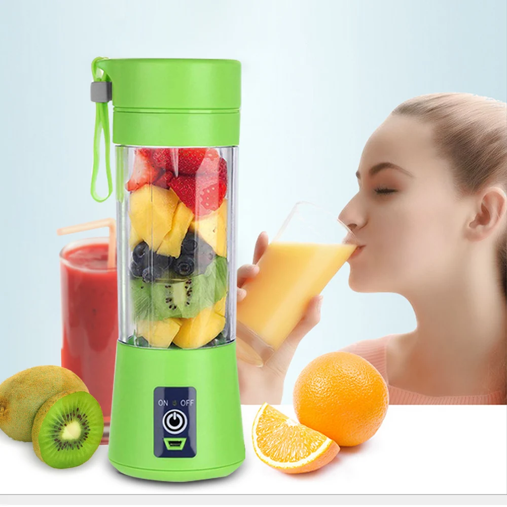

1PC 400ml Portable Juicer Cup Juicer Bottle USB Electric Rechargeable Fruit Juicer Handheld Smoothie Maker Blender Machine
