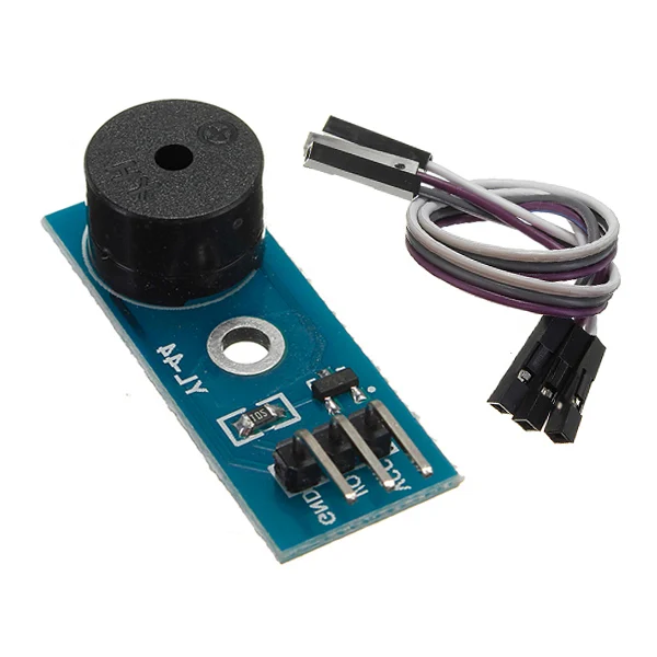 

High quality 3.3-5V Passive Buzzer Alarm Module PCB Dimension 3.3cmx1.3cm For Arduino 9012 Drive w/ 3x Du Pont Line Length 21cm