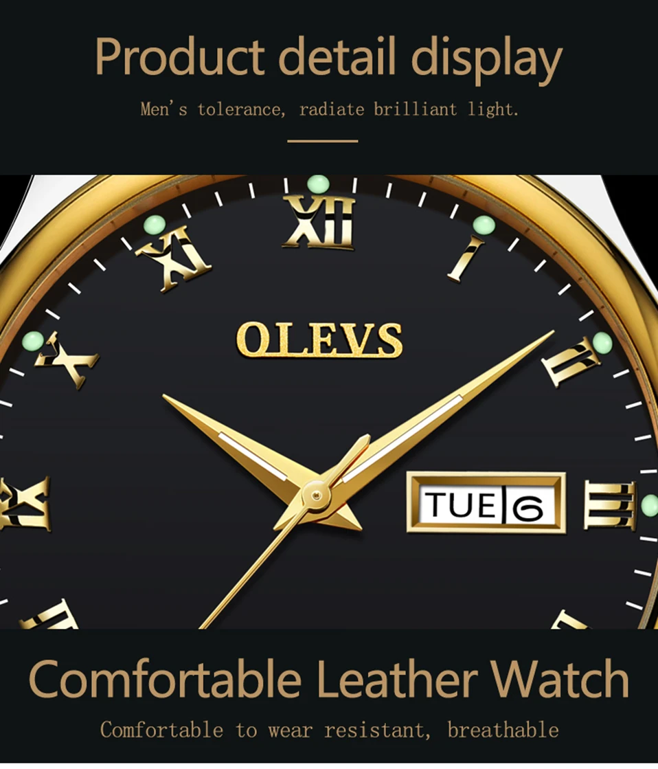 OLEVS мода пару часов Бизнес мужские женские любителей кварцевые Дата наручные часы Relogio feminino erkek коль saati Новый