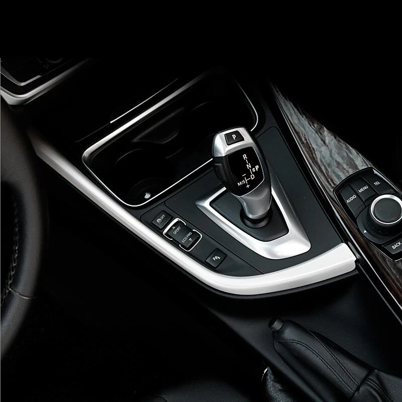 

Chrome Car Styling Console Gear Shift Box Frame GPS Navigation Cover trim For BMW 3 Series 3GT F30 316i 320li 2013-2017