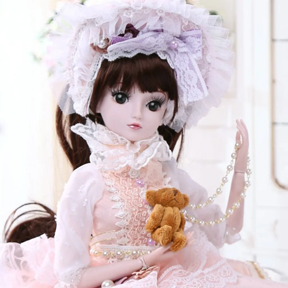 1/3 BJD кукла 60 см/23,6 ''Высота 19 шарнирные куклы(парик+ обувь+ одежда+ волосы+ глаза+ макияж) Коллекция игрушек полный набор