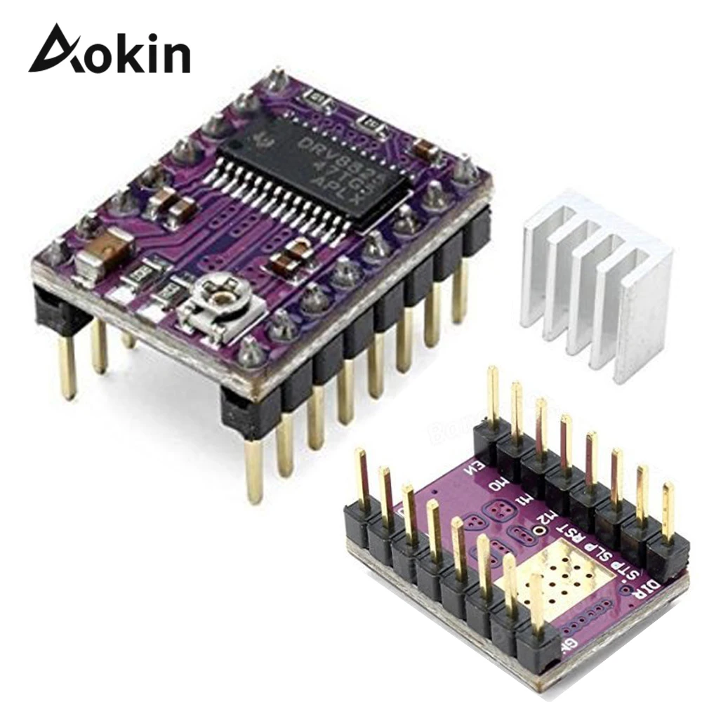 

Reprap Stepper Driver DRV8825 Stepper Motor Driver Green Red Module with Heatsink For 3D Printer Parts Ramps 1.4 Board