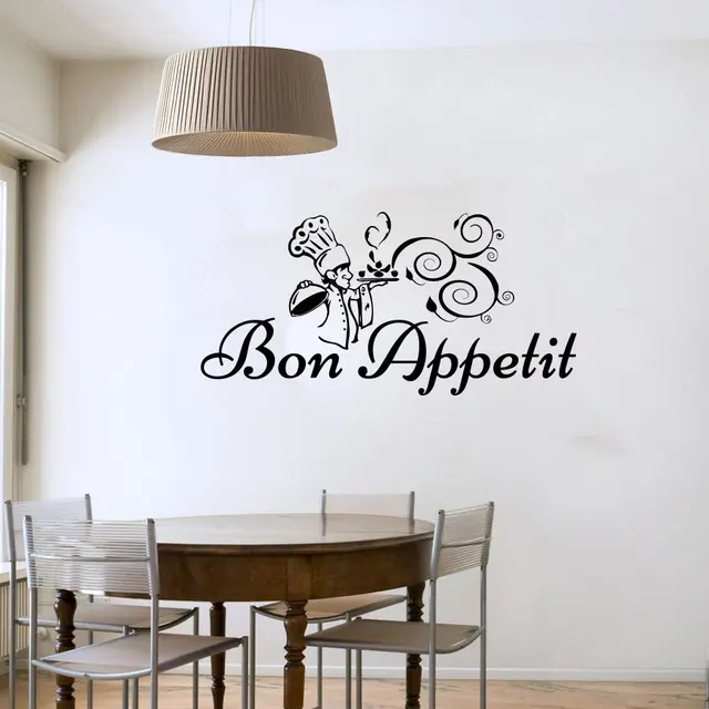Cheap Bon Appetit Chef With Meal Wall Sticker Cartoon Removable Vinyl Art Wall Decals Decorative For Dining Room Cheap Bon Appetit Chef With Meal Wall Sticker Cartoon Removable Vinyl Art Wall Decals Decorative For Dining Room