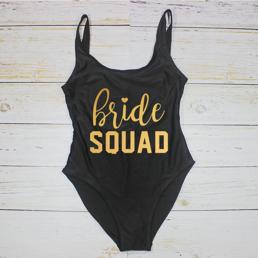 Bride Swimsuit Bride Squad Fun Swimwear For Hen Party