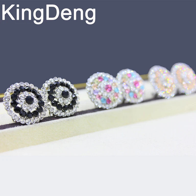 Kingdeng модные серьги для женщин серьга Boho корейские большие Длинные стразы