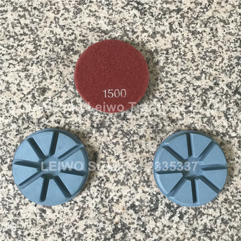 

Diamond Resin Pad 4 inch for Marble Floor Wet Polishing 12 mm Thickness Nylon Cloth Circle Abrasive Disc Grit 1500 3 Pcs/lot