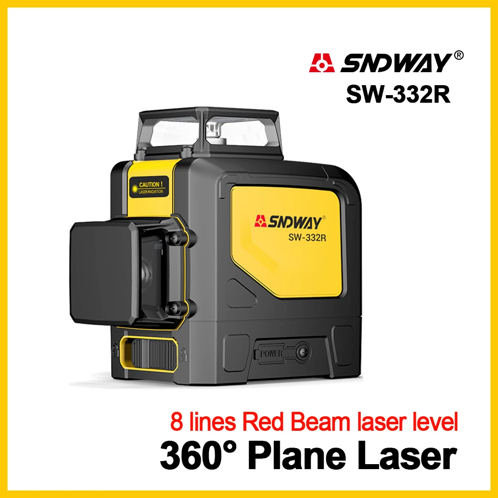 Лазер sndway нивелиры лазерный уровень 360 градусов зеленый лазерный уровень 3D поворотный самонивелирующийся вертикальный горизонтальный 12 линий лазерный нивелир - Цвет: SW-332R