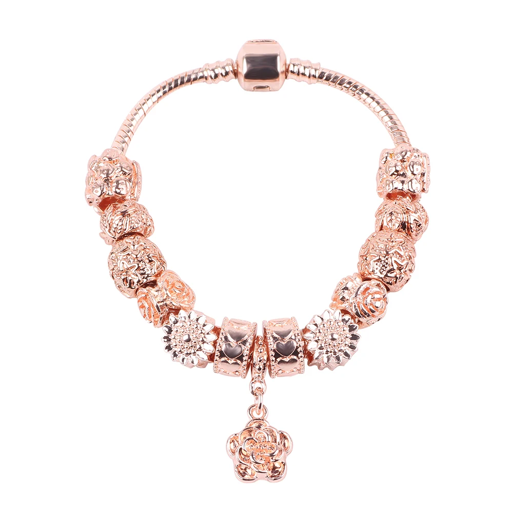 Dodocharms, Европейская мода,, розовое золото, изящные браслеты и браслеты, змеиная цепочка, очаровательные браслеты для женщин, ювелирные изделия