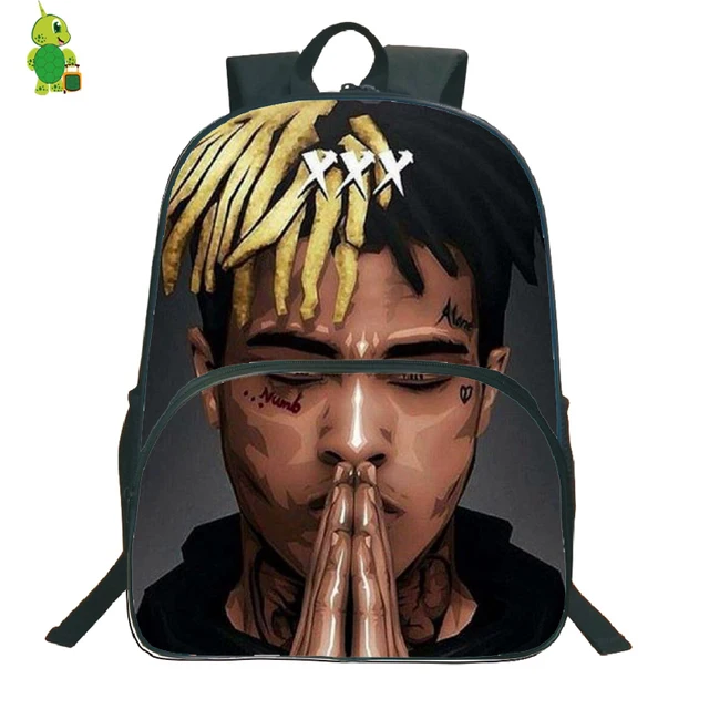 Popular Rapper Xxxtentacion Backpack School Bags for Teenagers Students