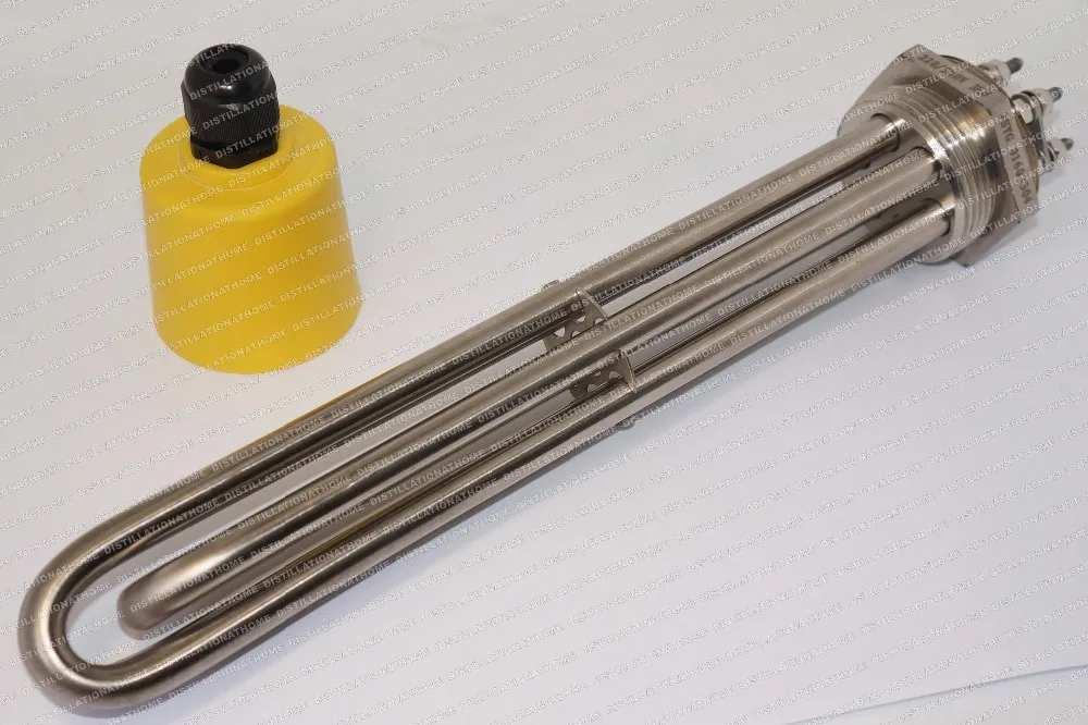 

2.0 kW,  220/380V,  1 1/2" (DN40).  SS 304 Heater for tank, Electric water heater, Heater element