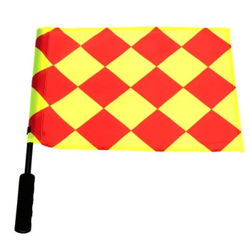 

Soccer Referee Flag with Bag Football Judge Sideline Fair Play use Sports Match Football Linesman Flags Team Sports Equipment