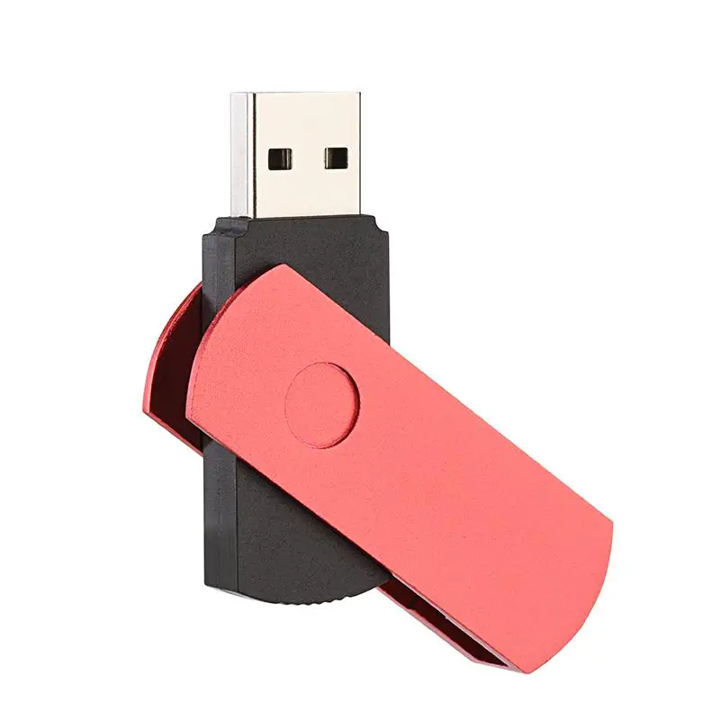 Флеш-накопитель, розовый металлический USB флэш-ключ привода 128 г, USB флешка, высокоскоростная флешка, карта памяти, 32 ГБ, 16 ГБ, 64 ГБ, 8 ГБ, Memoria, Usb 2,0, подарок - Цвет: Red