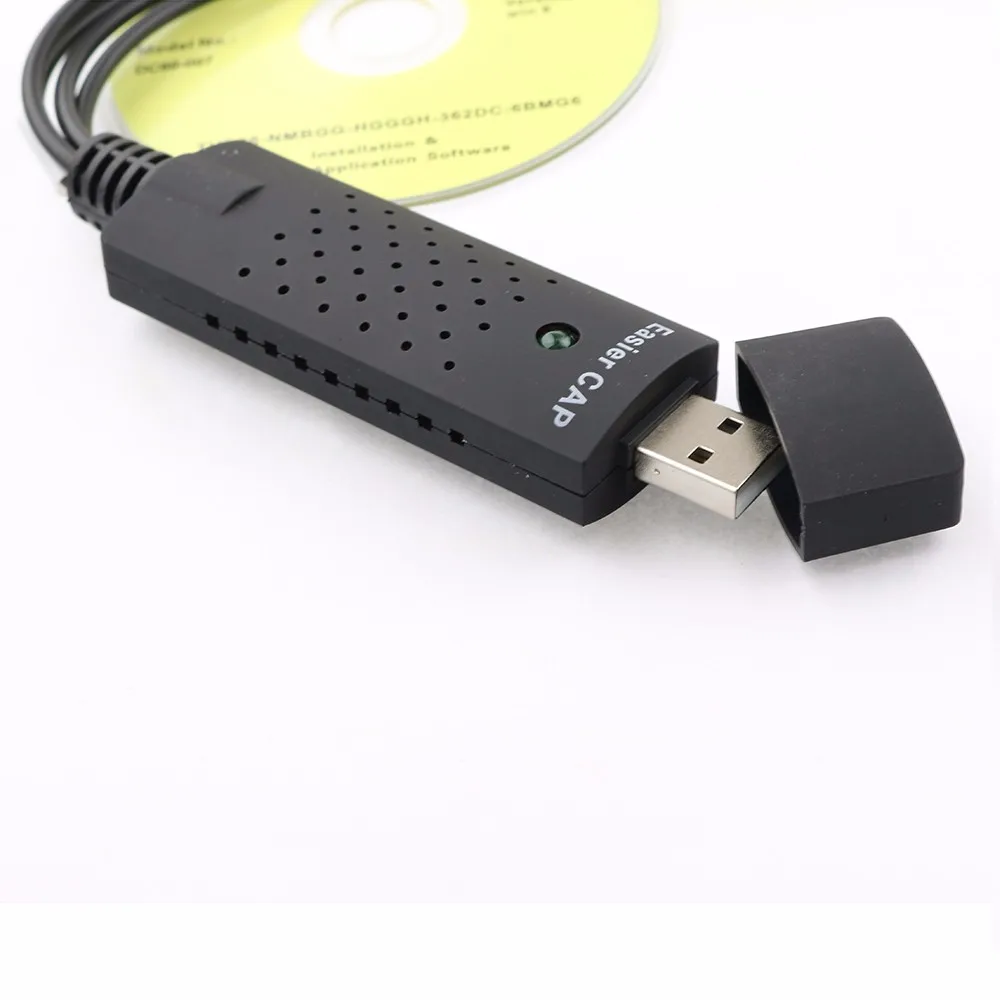 Новинка 2,0 USB DC60 VHS tv DVD адаптер для видеосъемки usb-видеокарта Аудио AV карта захвата видео USB