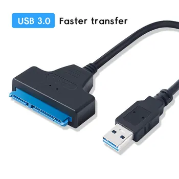 

SATA to USB Cable Adapter 2.5 inch HDD USB Sata Adapter 22Pin For 2.5 inch External SSD HDD Hard Drive Box 6Gbps USB 3.0 SATA Ca