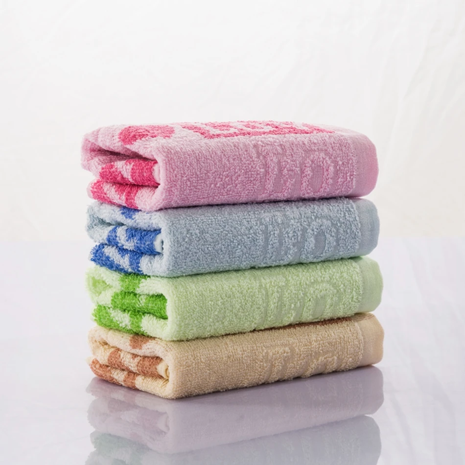 4pcs/lot Random Color Towel Set Cotton Cute Face Towel Designer Face