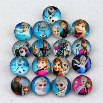 

Free ePacket ship 60pcs/lot 2015 new hotsale MIX styles Queen Elsa snap buttons metal diy snap buttons fit armband bracelets