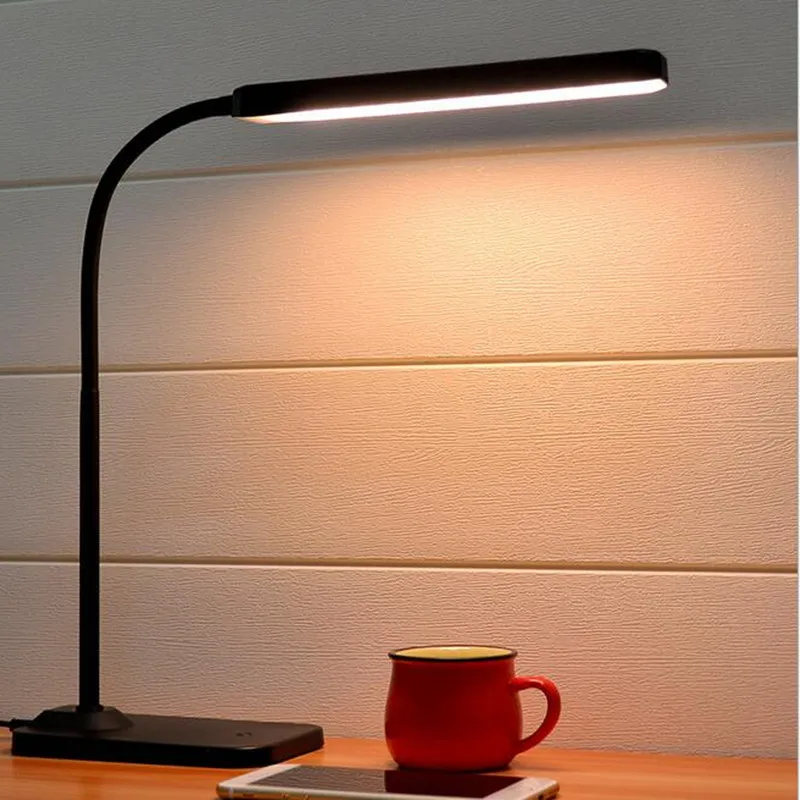 

4W LED Desk Lamp LED Reading Desk Lamp Adjustable Brightness Rechargeable Touch Sensitive Controller Wireless USB Output