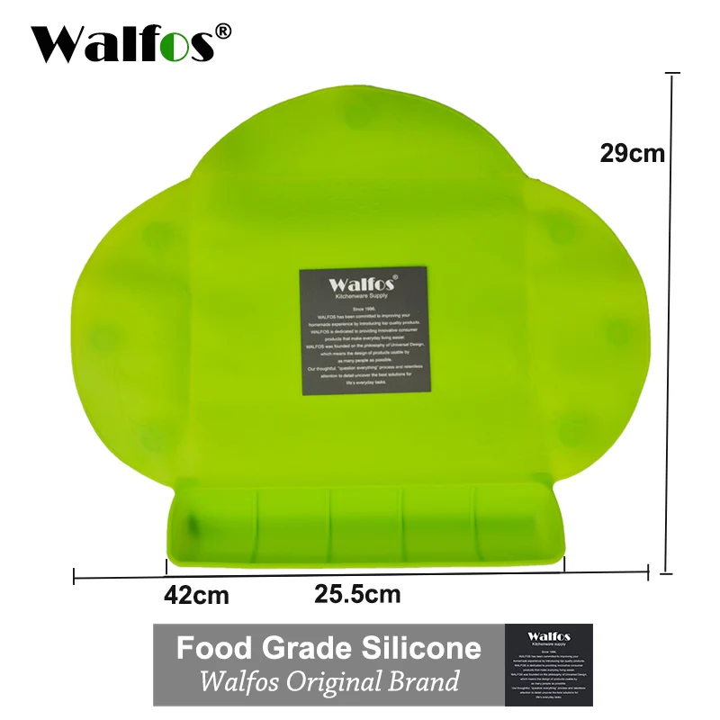 WALFOS food grade silicone Baby bib Table Mat Infant Tiny Diner Portable Placemat for kids Baby Feeding silicone baby placemat