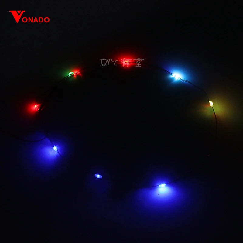 

Vonado Multi Colour Changing Light String Led Light Set For Lego City Street Single lamp battery box USB For lego DIY Toys