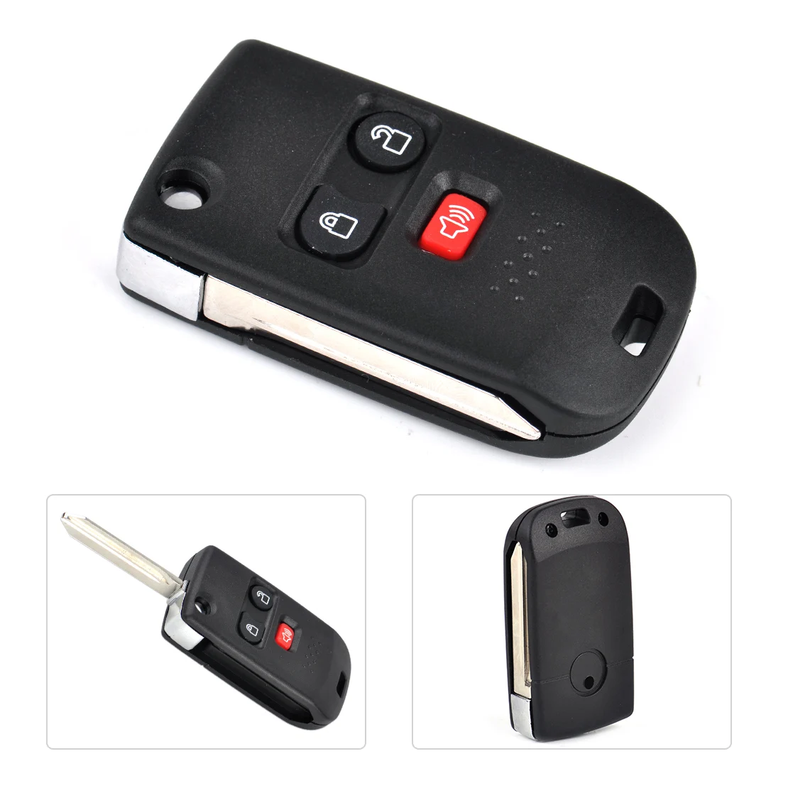 1X KEY BLANK FIT FOR MAZDA TRIBUTE FORD ESCAPE FOCUS BLACK