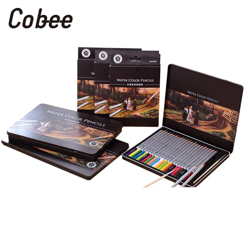 

48 Colors Assorted Artists Water-Soluble Ink Pencils Drawing Painting Pens.