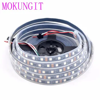 

Mokungit 100M 20X5M 300LEDs 60pcs/M 12V WS2811 Addressable Dream Color RGB LED Flexible Strip Light IP67Waterproof for Xmas Part