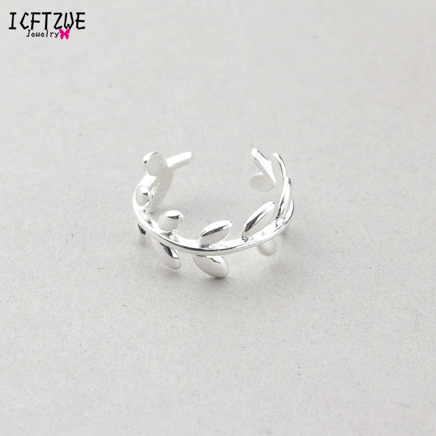 DIANSHANGKAITUOZHE Rose Gold Colour Adjustable Rings Boho Twisted Leaf Silver Toe Ring Bague Fashion Body Jewelry